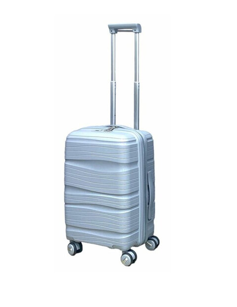 Koffer - Handbagage - 55cm - Grijs - Siliconen/Polypropyleen