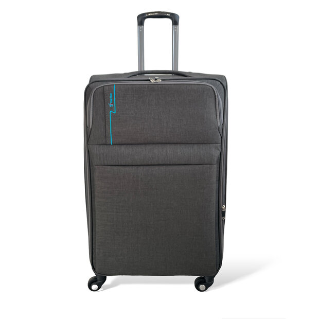 Europe Travel - Stoffen Koffer - 4 zwenk wielen - Polyester - Groot 68 cm