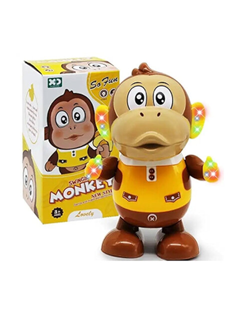 Swinging Baby Punch Monkey - Dansende speelgoed aap met geluid en kan bewegen