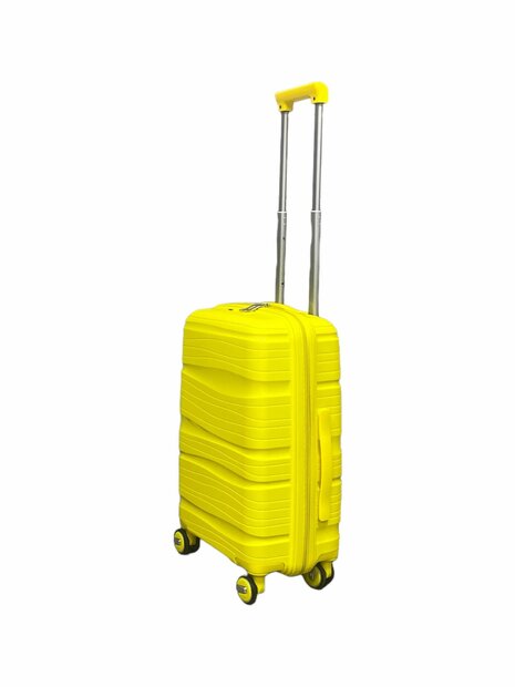 Handbagage geel - Siliconen/Polypropyleen - 55 x 35 x 20 cm
