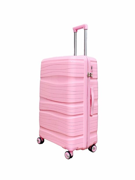 Koffer - Roze - Siliconen/Polypropyleen - 65 x 44 x 26 cm