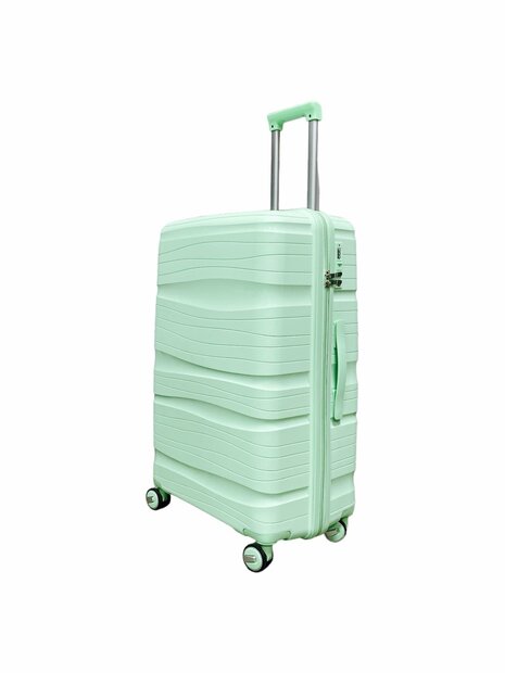 Koffer - Mint Groen - Siliconen/Polypropyleen - 65 x 44 x 26 cm