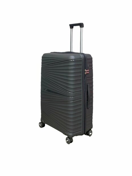 Groot koffer hemels zwart  65cm - tot 28kg - 4 spinner wielen