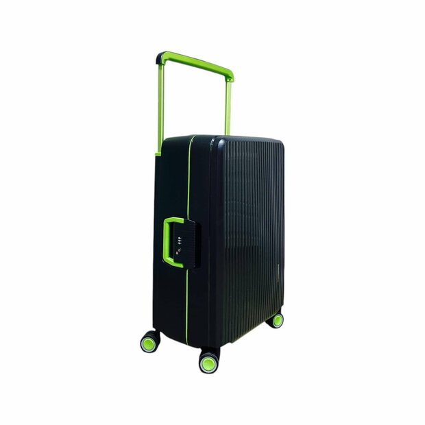 Hardcase koffer zwart Groot - L 65 cm - TSA Slot - brede handgreep Bubule 