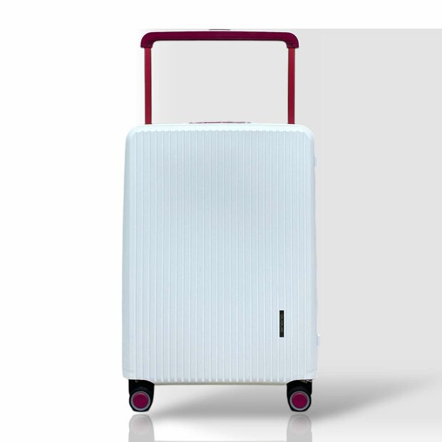 Bubule Hardcase koffers wit extra groot  XL 76 cm - 95L - TSA Slot - brede handgreep