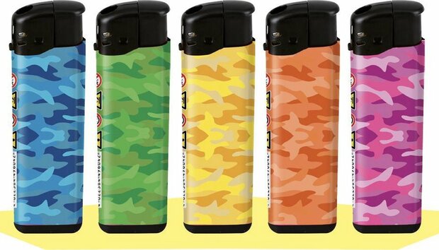 Aanstekers 50 stuks - Army print