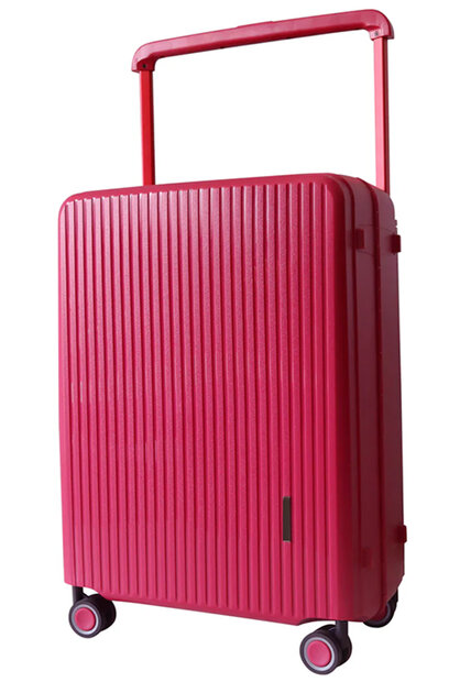 Bubule Hardcase koffer Donker roze Groot - L 65 cm - TSA Slot - brede handgreep 