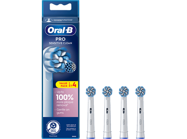 Oral-B Pro Sensitive Clean Opzetborstels Wit 4 Stuks