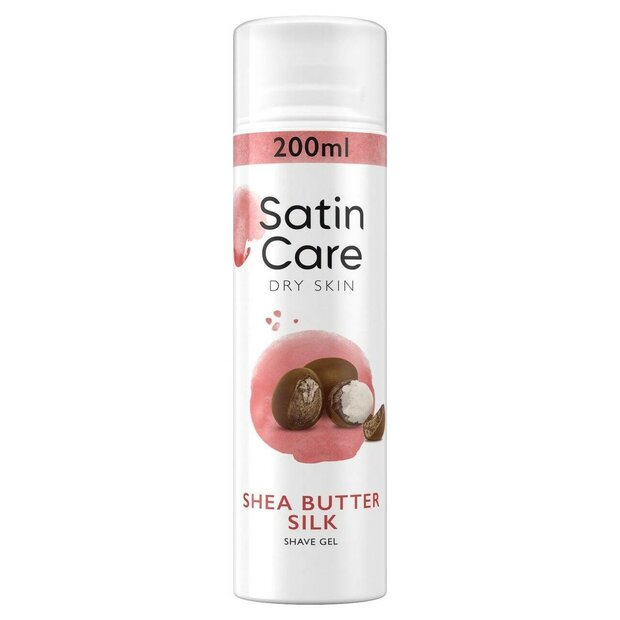 Gillette Satin Care Scheergel Shea Butter Silk / Droge Huid 200ML