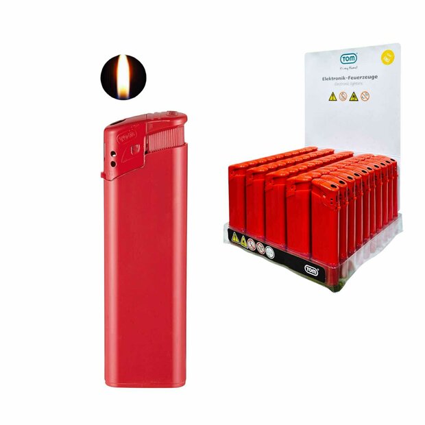Rood Bedrukbare Aansteker blanco - 50 stuks &ndash; kliksysteem - TOM&reg;