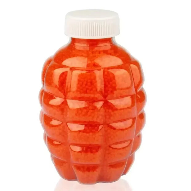 Gel balletjes oranje kleur - grote fles 50.000 stuks - 210 gram - Gelblaster ballen - 7-8mm