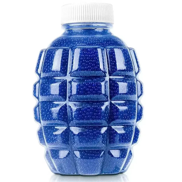 Gel balletjes blauw kleur - grote fles 50.000 stuks - 210 gram - Gelblaster ballen - 7-8mm