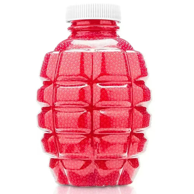 Gel balletjes rood kleur - grote fles 50.000 stuks - 210 gram - Gelblaster ballen - 7-8mm