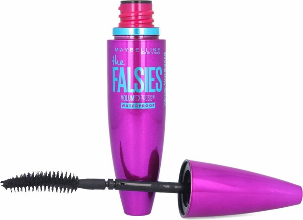 Maybelline The Falsies Mascara - Waterproof - Black Glamour - Volum' Express - Falsche Wimpern