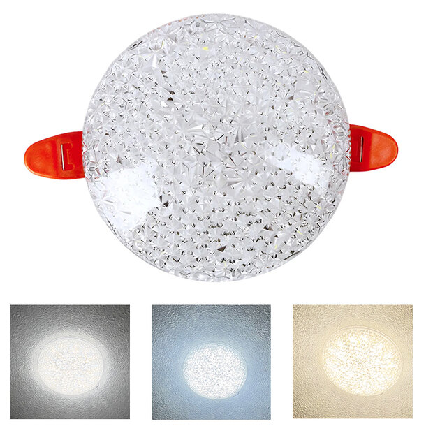 LED inbouwspot - 1200LM - 3in1 - 3 temperaturen - frameless panel light 12W