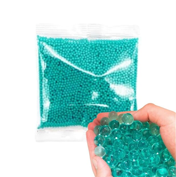 Gel ballejtes - 10.000 stuks - gelblaster ballen - water balletjes 7-8mm Waterparels turquoise 