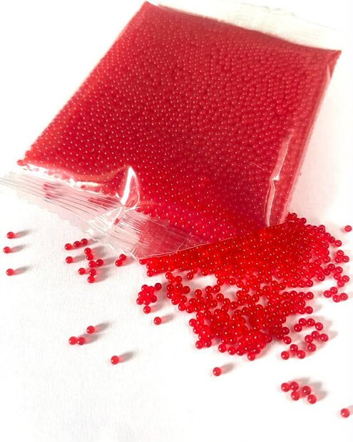 Gel ballejtes - 10.000 stuks - gelblaster ballen - water balletjes 7-8mm Waterparels Rood 