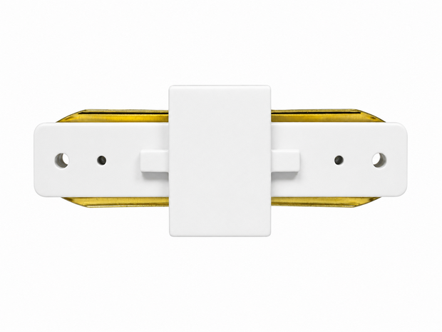 Rails Connector voor LED Lampen 1-FASE - Wit I-Vorm