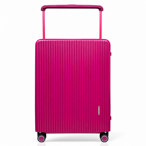 Hardcase suitcase Hand luggage Dark pink - 55 cm - TSA lock - wide handle Bubule