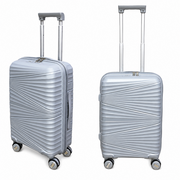 Handbagage koffer 55CM Grijs - 4 wielen 360 graden spinner