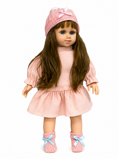 Luxe Babypop 40cm met Geluid, Zachte Stoffen, Vinyl Lichaamsdelen &amp; Accessoires 