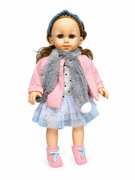 Cufan Knuffelpop  - zacht lijfje en Vinyl - Twinkle Twinkle Little Star muziekje - babypop 40CM