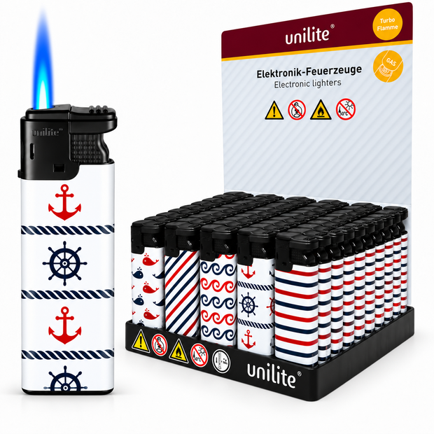 Unilite&reg; Neptune Turbo Vlam Aanstekers &ndash; 50 Stuks