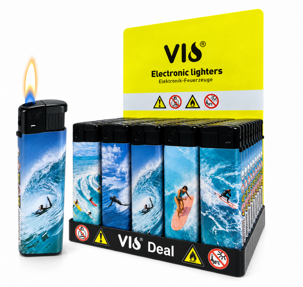 Aanstekers - navulbaar - 50 stuks - Surfen Water Sport