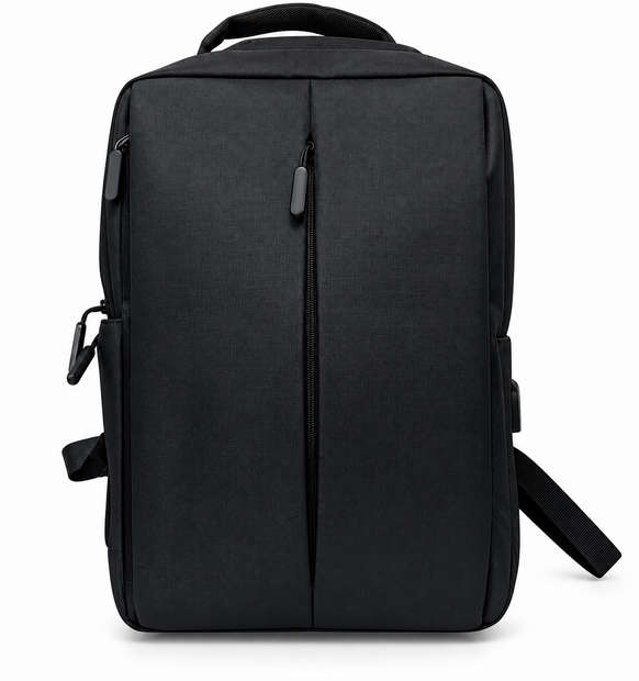 Rugzak - met USB Oplaad poort - Spatwaterdicht rugtas - Zwart - 30 x 15 x 42 cm