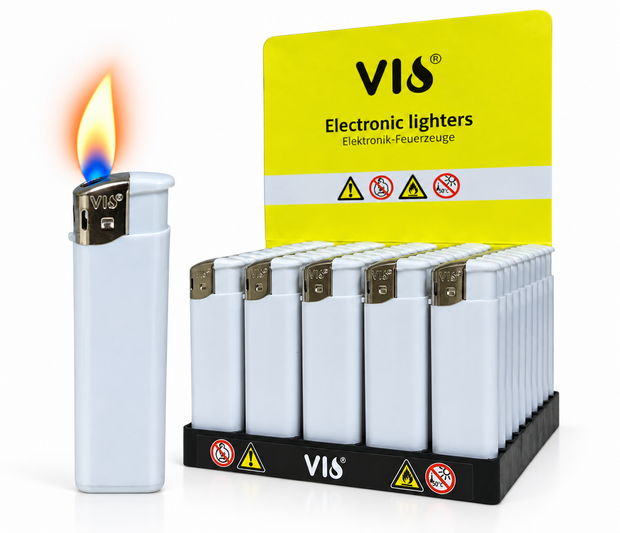 Aanstekers 50 stuks - wit - bedruk aansteker - navulbaar