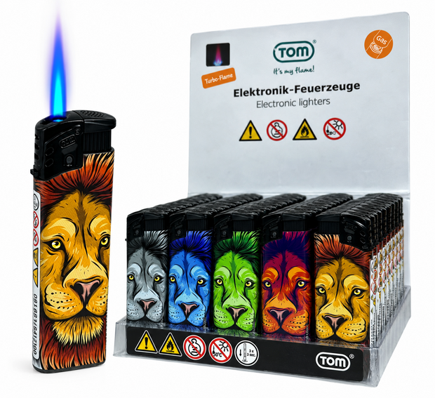 Jet flame aanstekers - turbo aansteker -  50 stuks - Lion