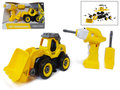 DIY RC Excavator Truck - Construction Set 24 Pieces - 4 in 1 - Remote Control &amp; Screw Drill - City Engineering