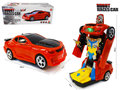 Transformer - Robot Race car - robot en auto 2in1 - met geluid en Led lichten - 20CM