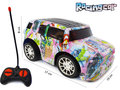 RC Racing Car - 3D LED Flash light - radio grafisch bestuurbaar auto 1:20 - 17CM 