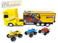 Vrachtwagen speelgoed met oplegger - Transport vrachtwagen speelgoed - 40CM