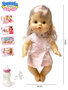 Baby pop Bonnie interactief  speelgoed -12 verschillende babygeluiden - kan drinken en plassen - 30CM