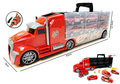 Brandweer Vrachtwagen set koffer - speelgoed brandweer 10-delig set- Mega Fire truck - 42CM