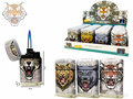 Jet Flame lighters - turbo lighter - 20 pieces in display - 360° Tiger print - soft touch