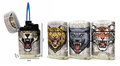 Jet Flame lighters - turbo lighter - 20 pieces in display - 360° Tiger print - soft touch