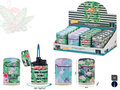Jet Flame lighters - turbo lighter - 20 pieces in display - 360° flamingo print - soft touch