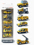 Mini werkvoertuigen set 6 stuks - model auto&#039;s Die Cast - mini alloy voertuigen mix set