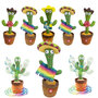Talking Cactus nieuw stylen  - Oplaadbaar - Dansende en Pratende Interactieve Knuffel 32CM