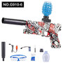 Gel Blaster- Elektrische pistool  - Red Graffiti  - compleet set incl. gel ballen - oplaadbaar - 37CM