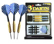 Dartpijlen set van 3 stuks - Darten - Blauw vlaggen - incl. darts shafts