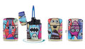 Jet Flame lighters - turbo lighter - 4 pieces in display - Surferboy - soft touch