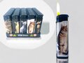 Aanstekers  50 stuks - navulbaar - verstelbaar vlam - katten print