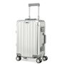 Aluminum suitcase 55CM - TSA-Lock - Silver Iron