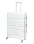 Reiskoffer - grote maat koffer - wit - siliconen 78CM