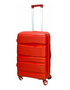 Reiskoffer - PP koffer - rood - siliconen 68CM