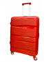 koffer - PP reiskoffer met cijferslot - rood - siliconen 78CM